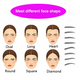 8PCS Eyebrow Shaper Makeup Template