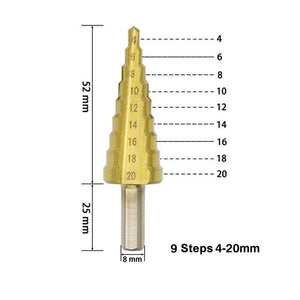 STEP DRILL (3 PIECES)