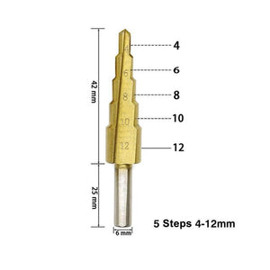 STEP DRILL (3 PIECES)