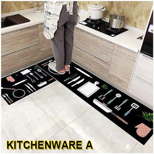 🎉Big Sale - Kitchen Printed Non-Slip Carpet ( 🔥Buy 1 Get 1 Free🎁 )